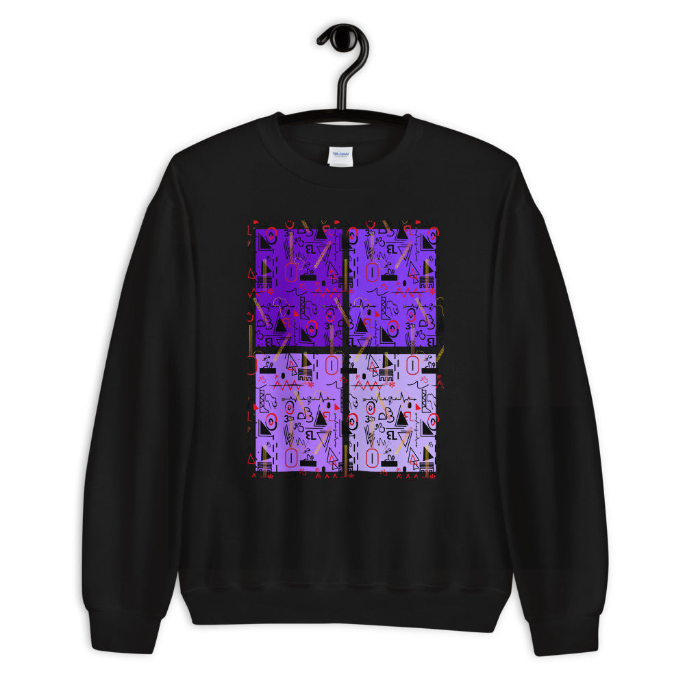 AfriBix Linear Print Graphic Unisex Sweatshirt