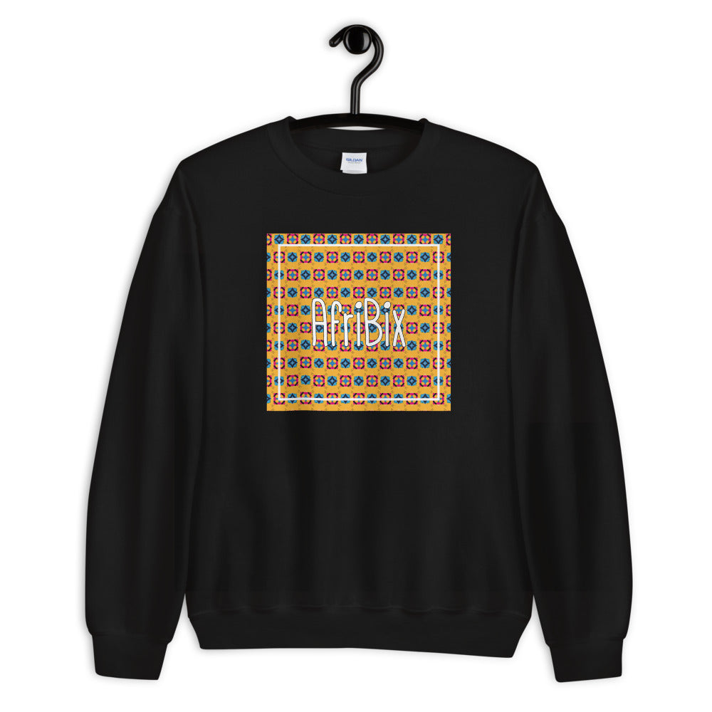 AfrBic Classic Alternate Print Unisex Crew Neck Long Sleeve Pullover Sweatshirt