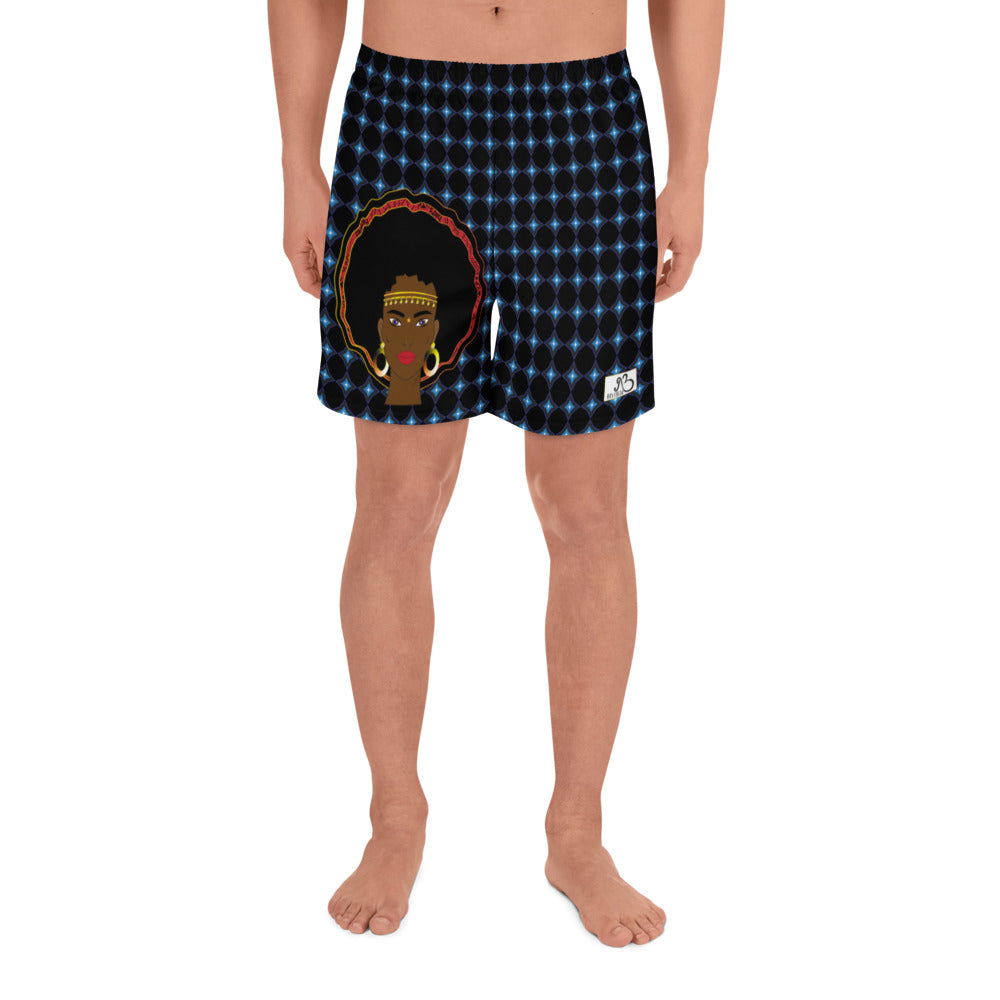 Starz Print AfriBix Warrior Men's Athletic Shorts