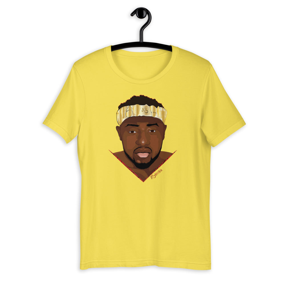 AfriBix Warrior African King Portrait Short-Sleeve Unisex T-Shirt