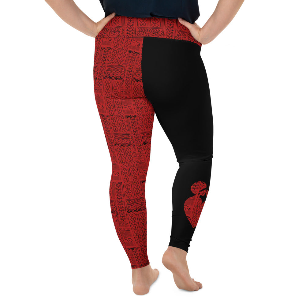 AfriBix Tribal Ubuntu Plus Size High Waist Leggings