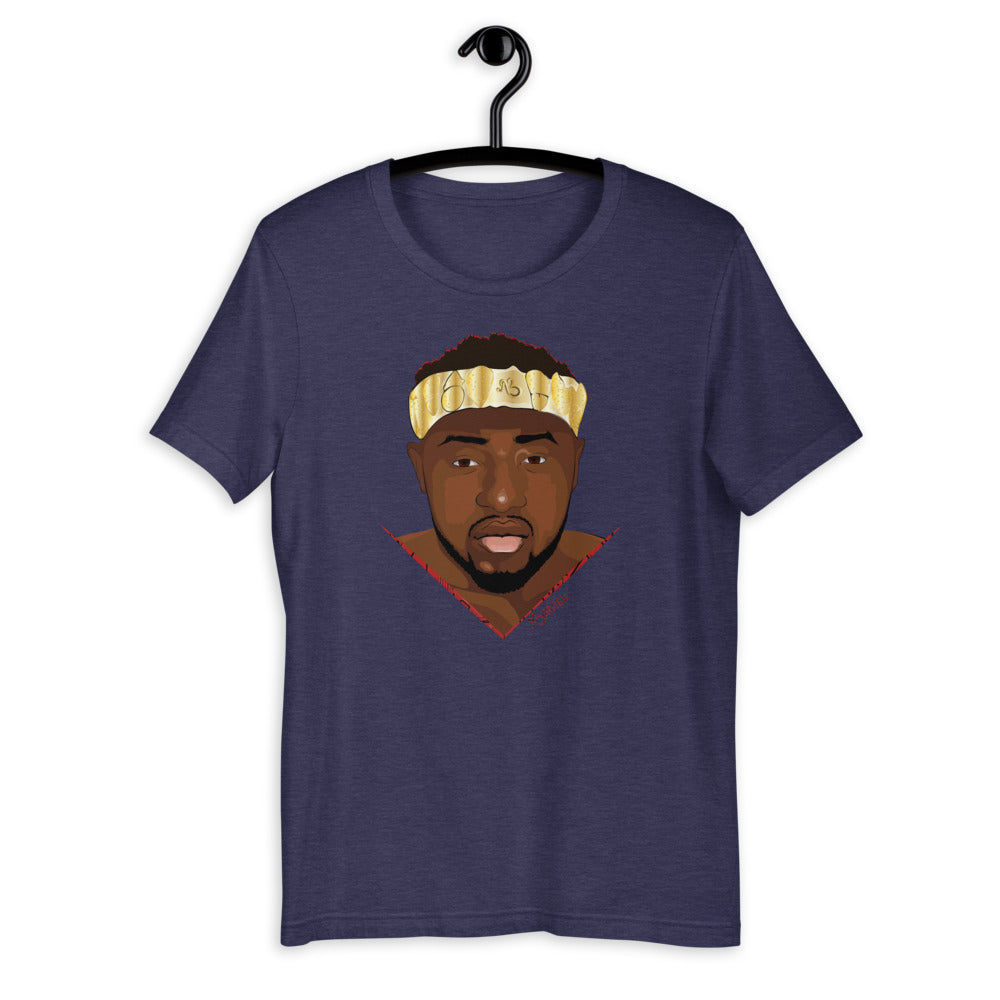 AfriBix Warrior African King Portrait Short-Sleeve Unisex T-Shirt