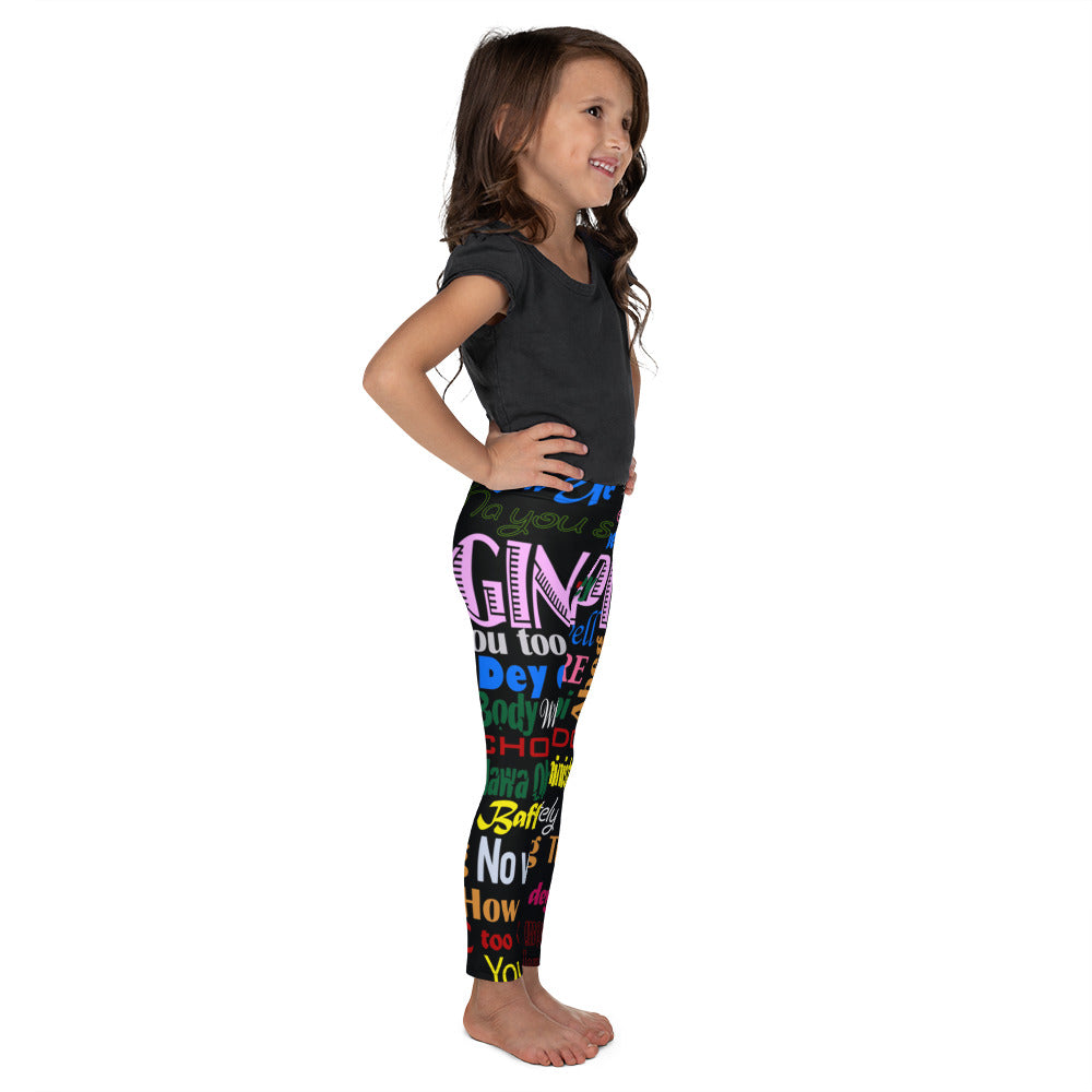 AfriBix Pidgin Print Kid's Leggings