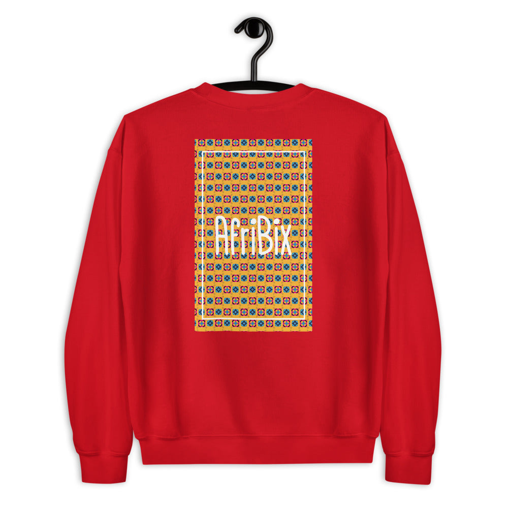 AfriBix Classic Unisex Crew Neck Long Sleeve Pullover Sweatshirt
