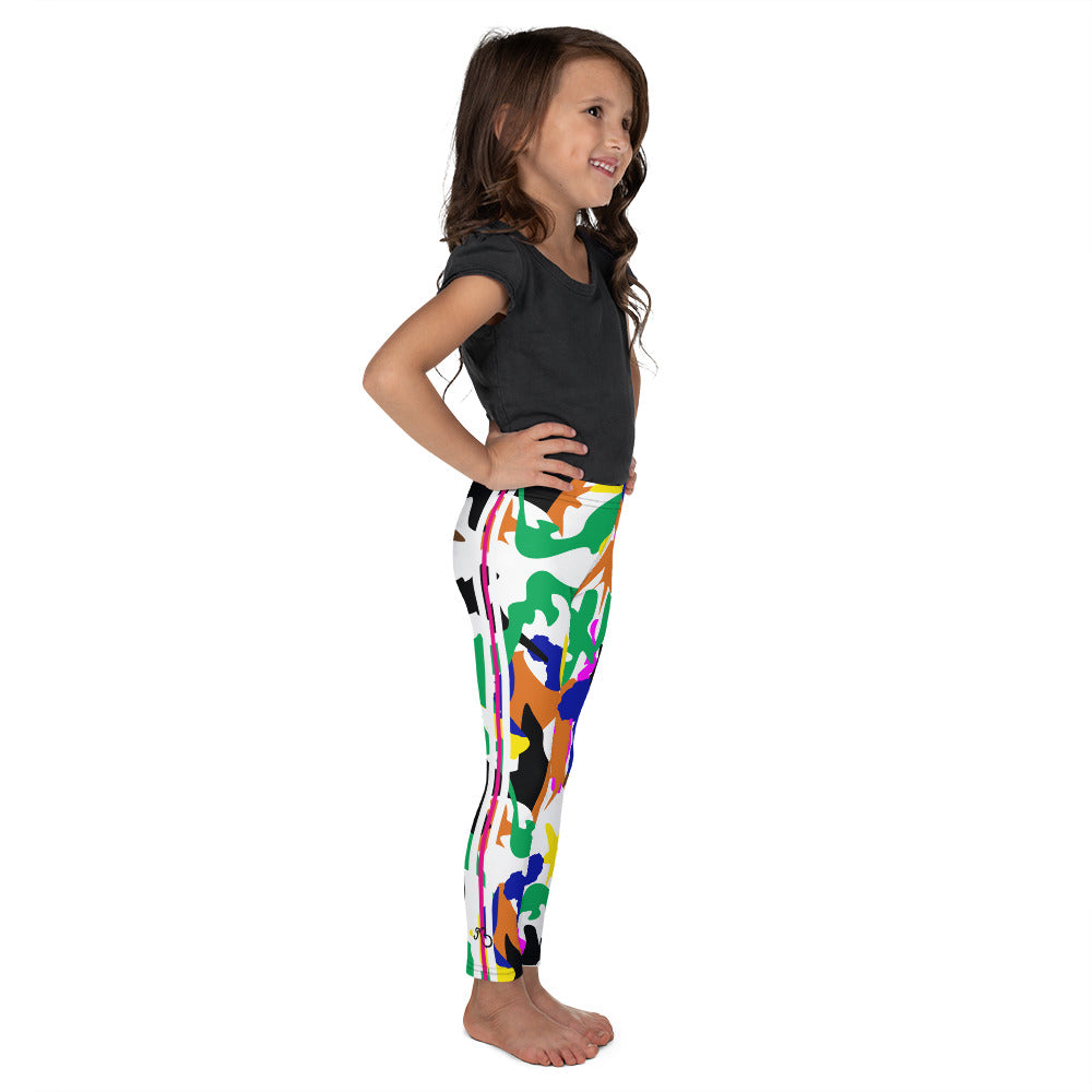 AfriBix Camo Kid's Leggings - White