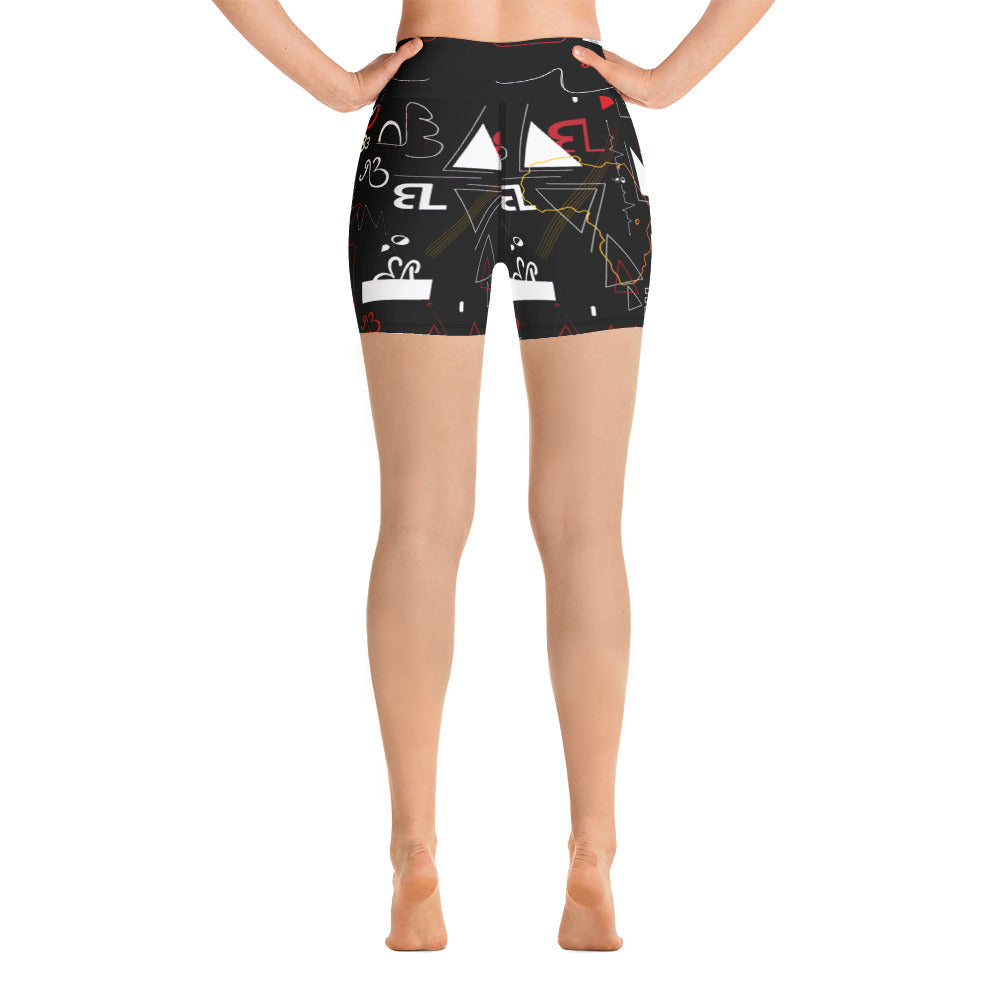 Linear Print Lycra Shorts