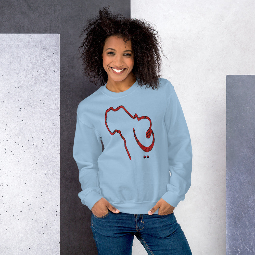 Sounds of Africa Unisex Crew Neck Long Sleeve Pullover Sweatshirt