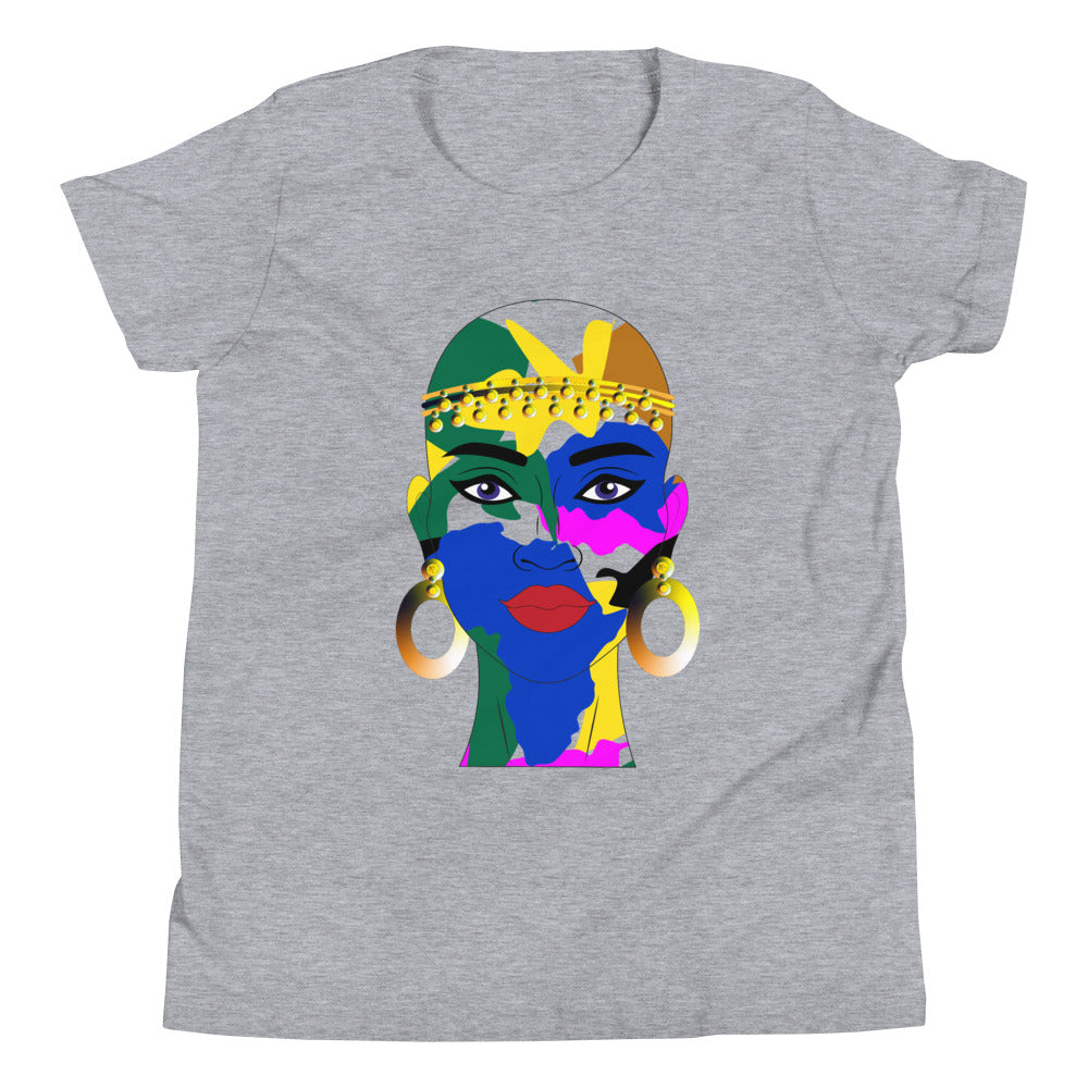 AfriBix Warrior Camo Unisex Youth Short Sleeve Soft T-Shirt