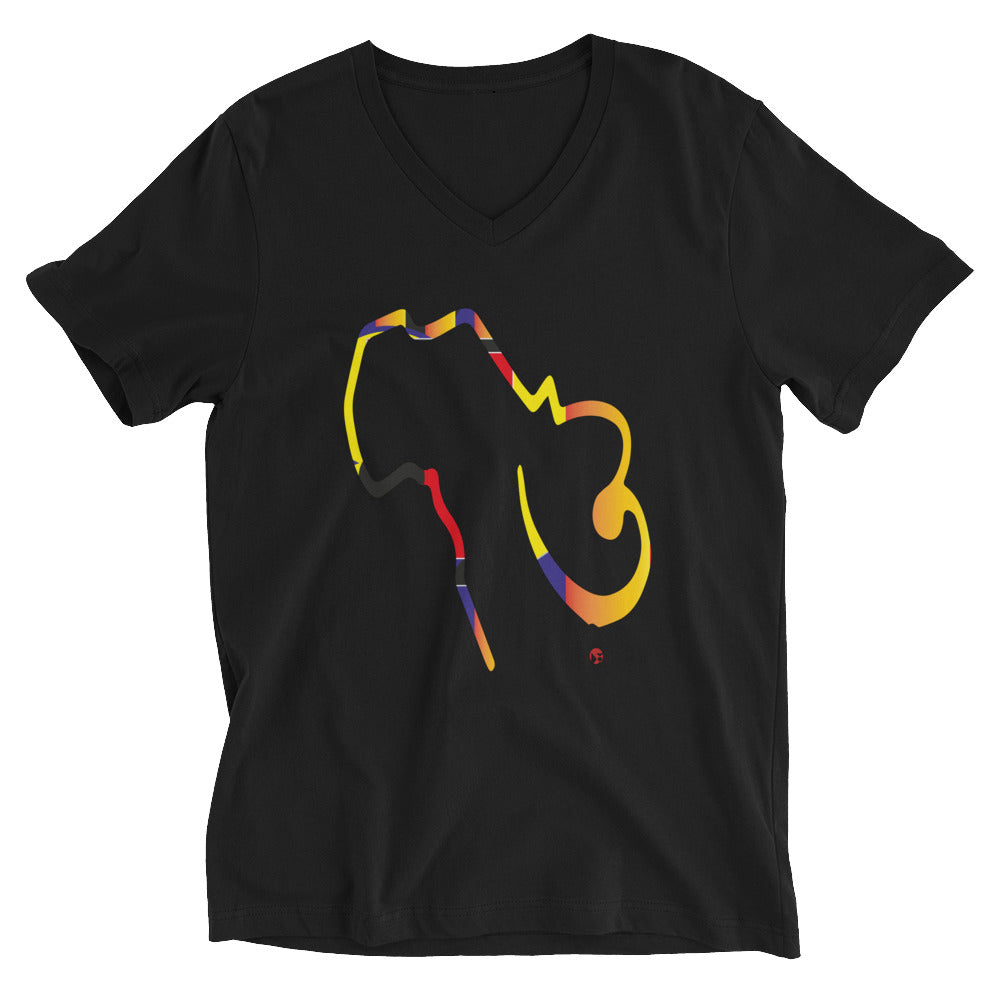Sounds of Africa Gallery Print Unisex V-Neck T-Shirt