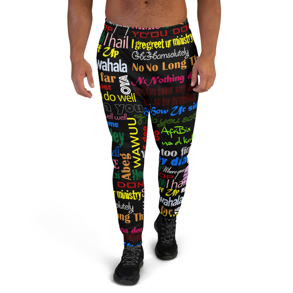 AfriBix Pidgin Print Men's Joggers