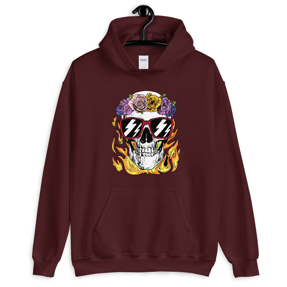 Calm and Collected Graphic Skull Comfortable Unisex Hoodie