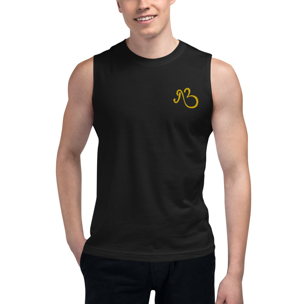 AfriBix Classic Embroidered Unisex Muscle Shirt
