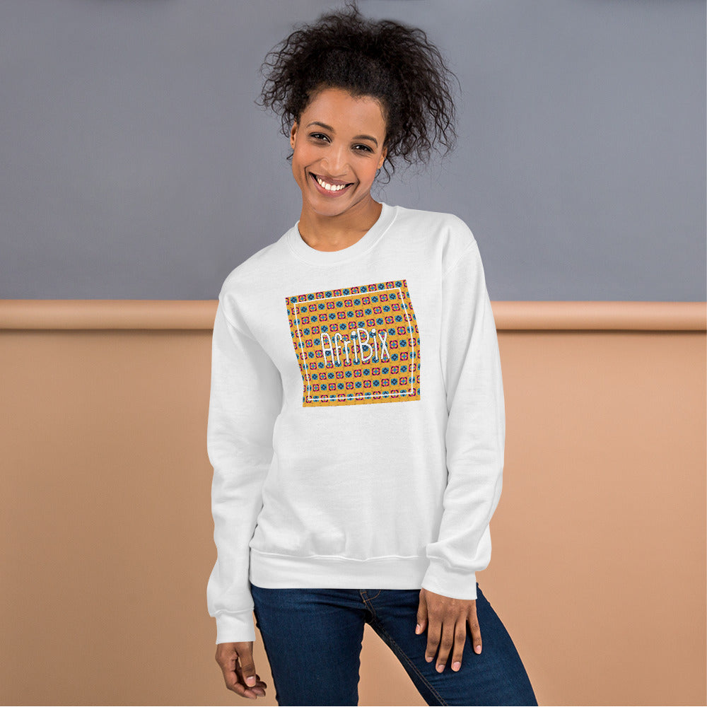 AfrBic Classic Alternate Print Unisex Crew Neck Long Sleeve Pullover Sweatshirt