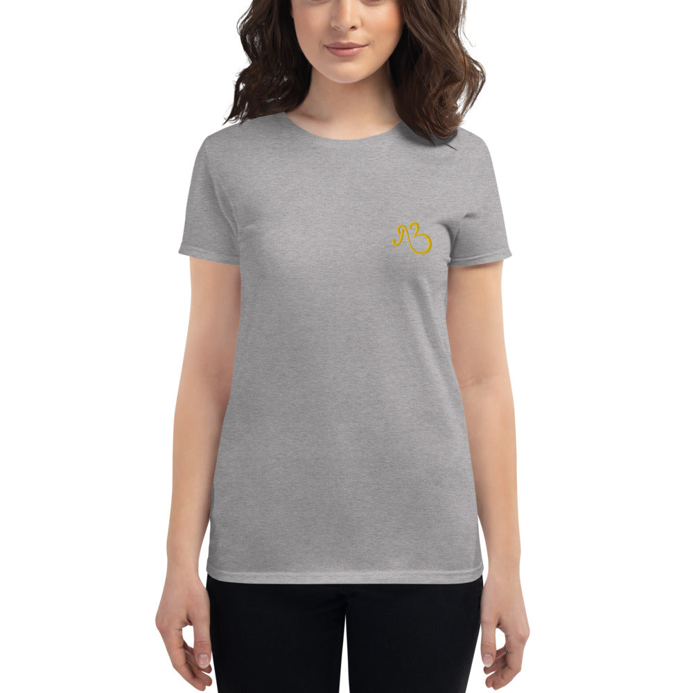 AfriBix Classic Embroidered Women's Short Sleeve T-shirt