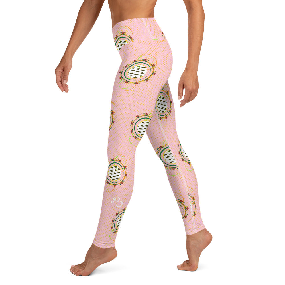 Adaeze Print Leggings - Coral