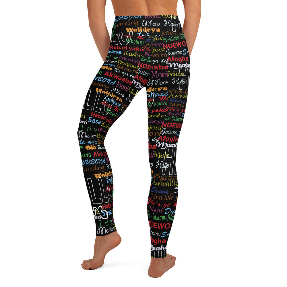 AfriBix Hello Print Leggings