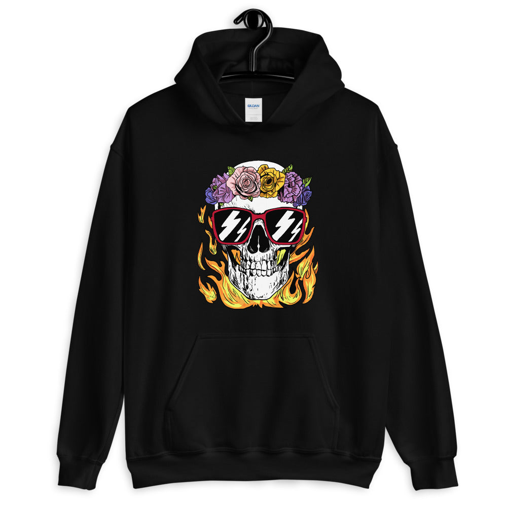 Calm and Collected Graphic Skull Comfortable Unisex Hoodie