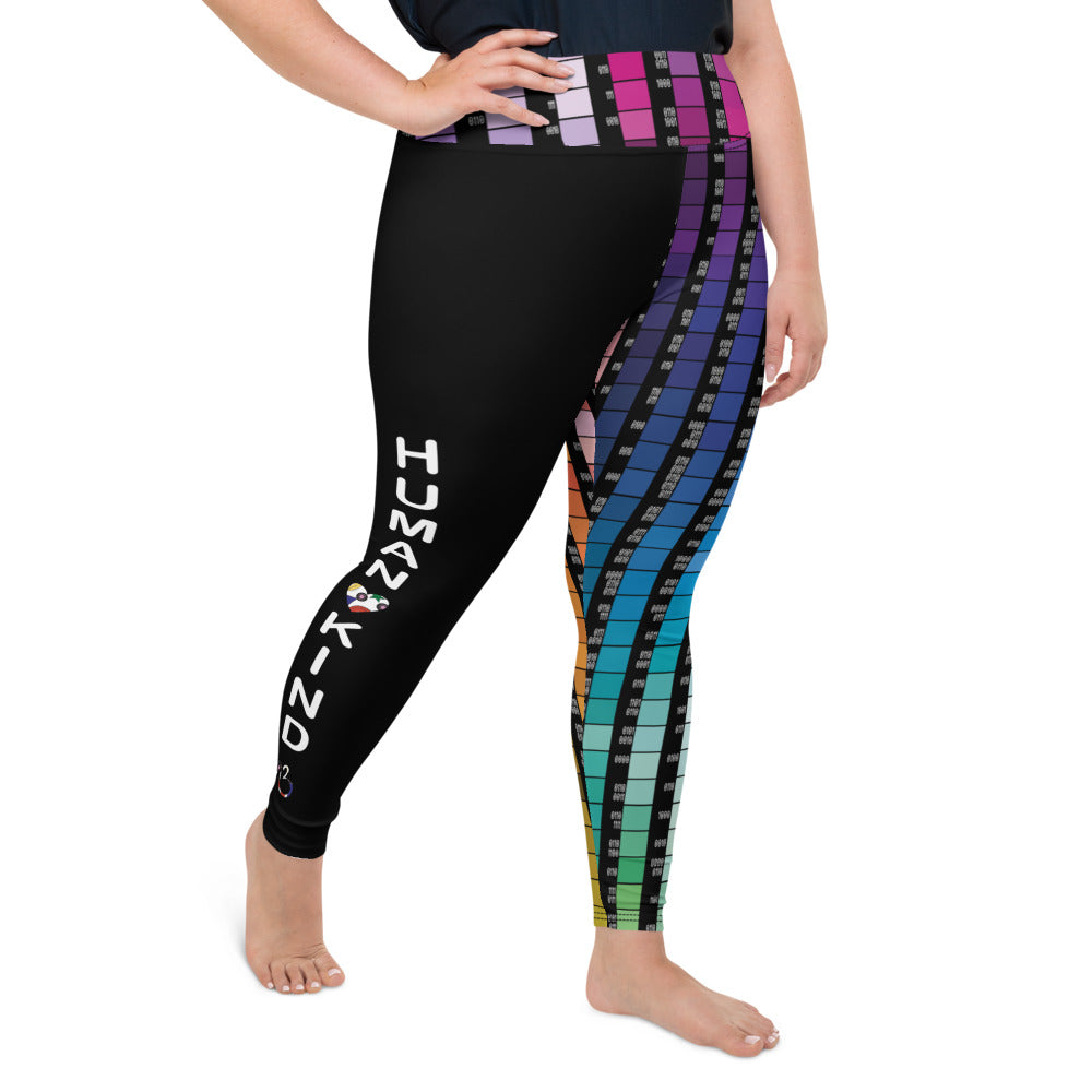 AfriBix Human.Kind Print Plus Size High Waist Leggings