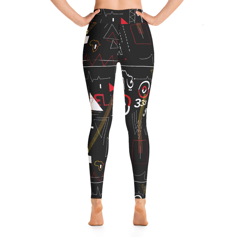 Linear Print + Leggings