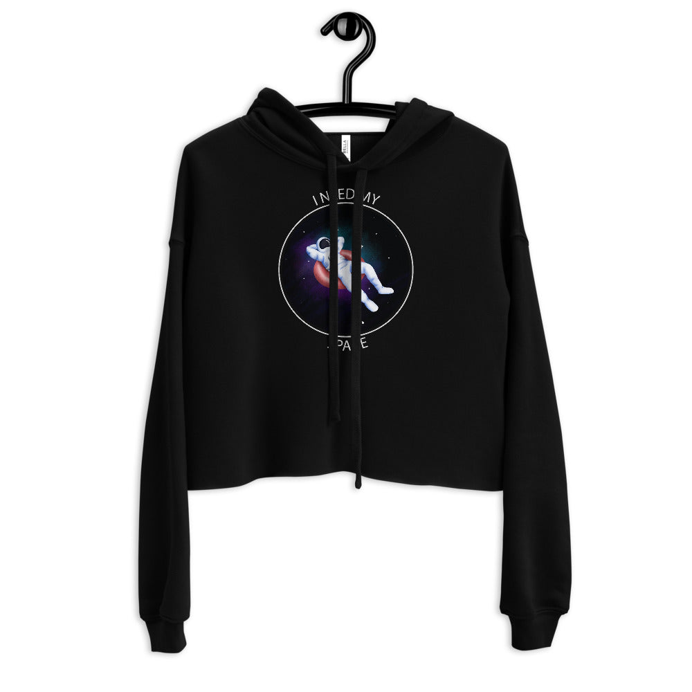 'I Need My Space' Astronaut Comfy Crop Hoodie