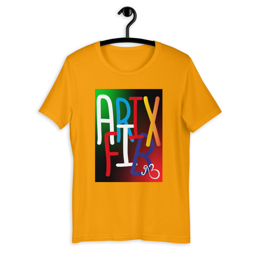 AfriBix Collage Galaxy Print Short-Sleeve Unisex T-Shirt