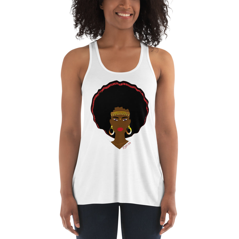 AfriBix Warrior Women's Flowy Racerback Tank