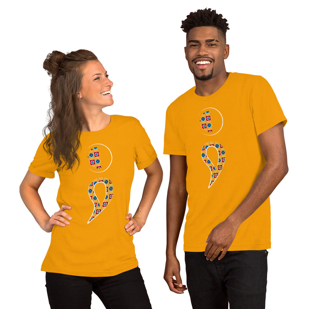 Semi-Colon Unisex T-Shirt