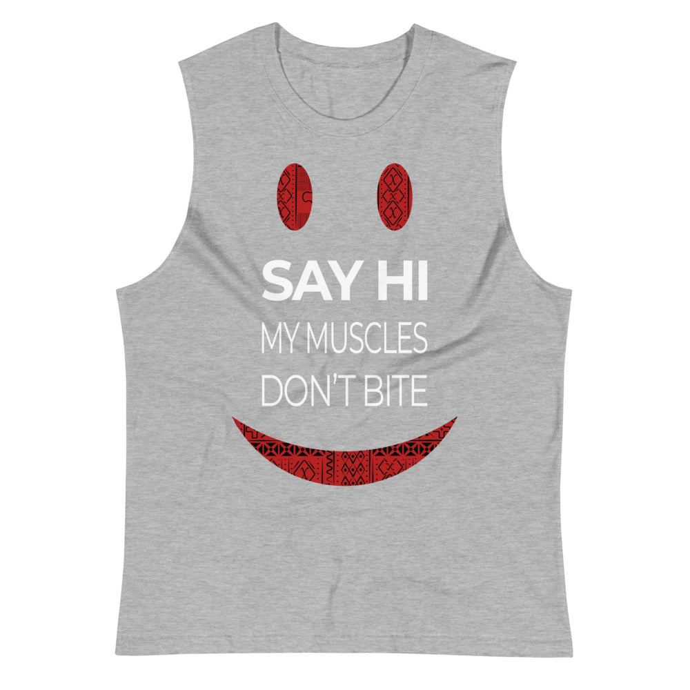 Say Hi Unisex Muscle Shirt