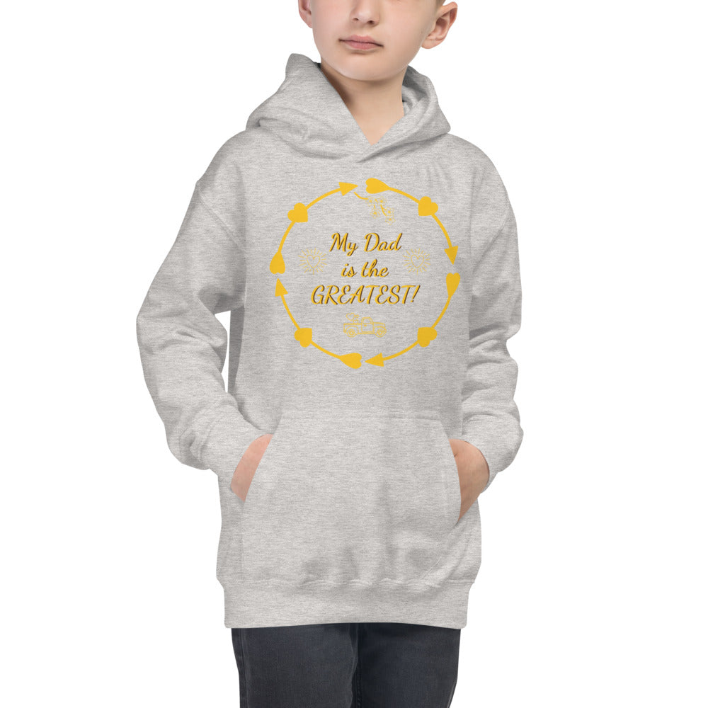'Greatest Dad' Unisex Kids Hoodie