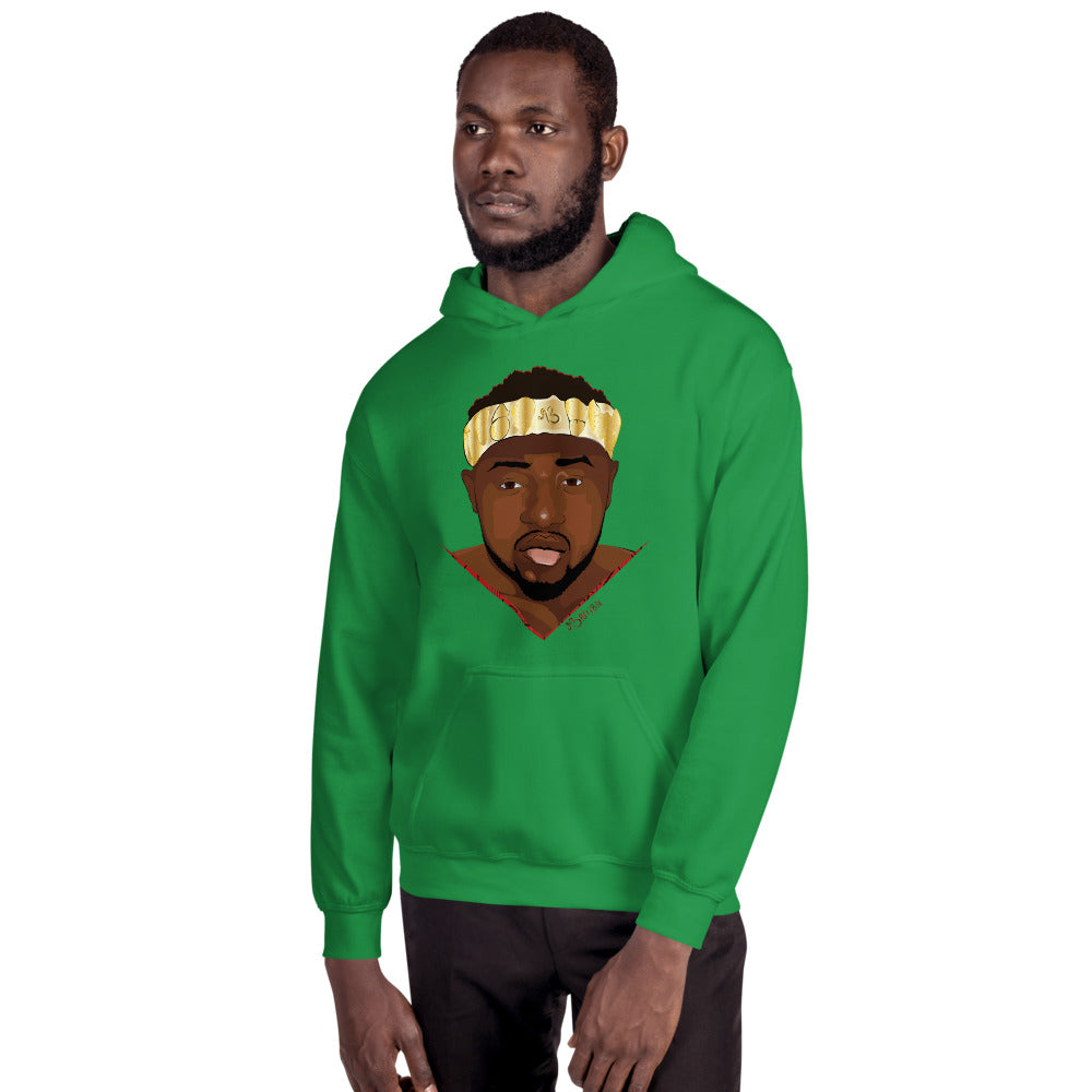 AfriBix Warrior African King Portrait Comfortable Unisex Hoodie