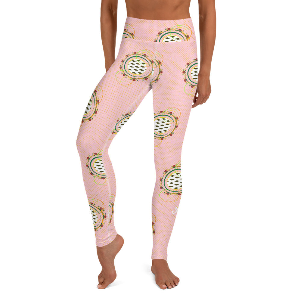Adaeze Print Leggings - Coral
