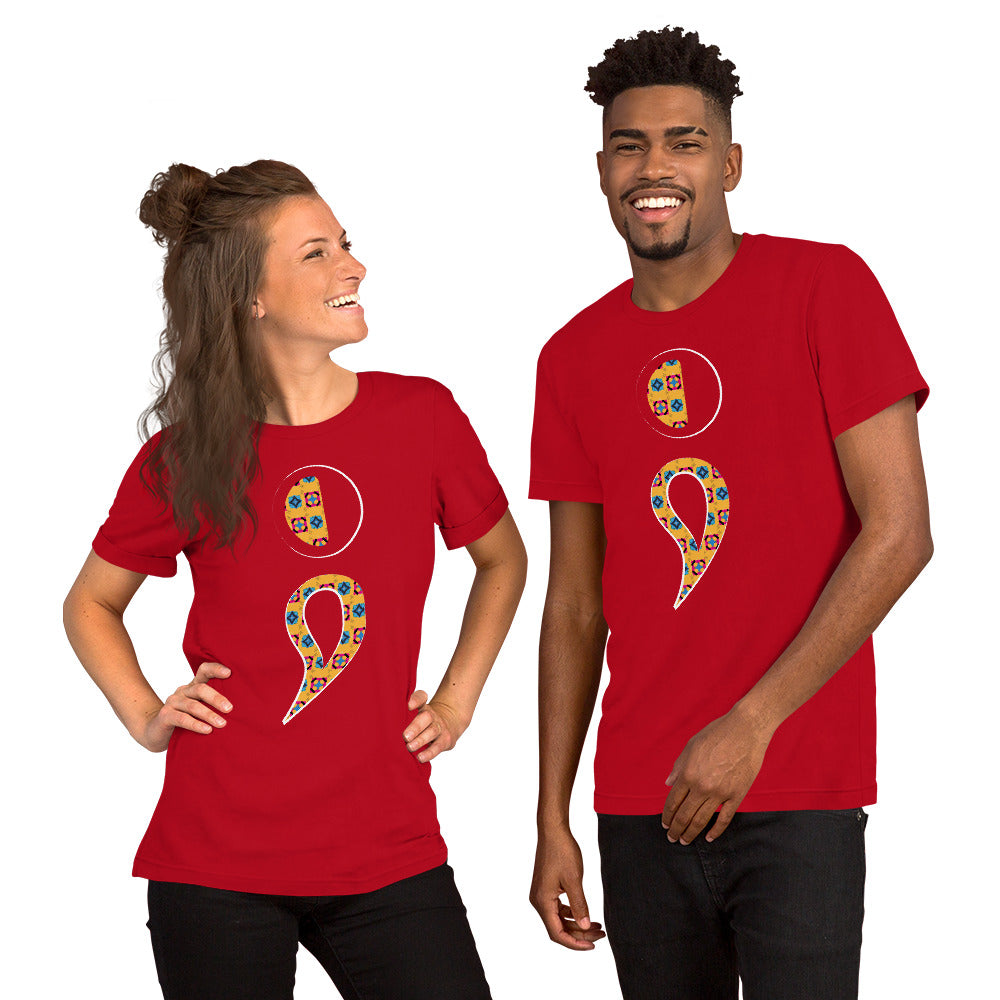 Semi-Colon Unisex T-Shirt