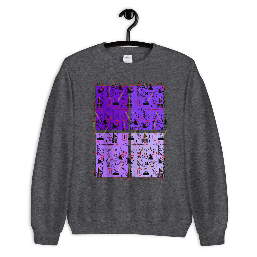 AfriBix Linear Print Graphic Unisex Sweatshirt