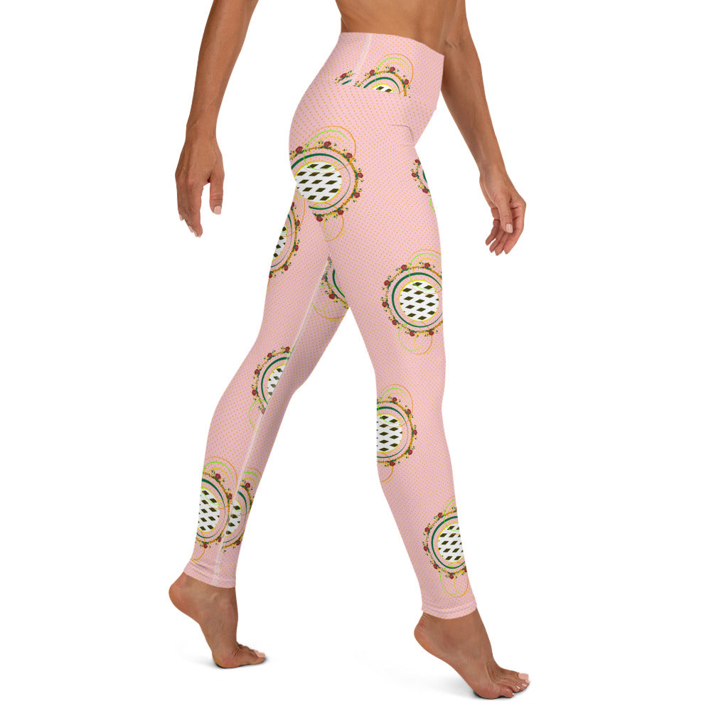 Adaeze Print Leggings - Coral