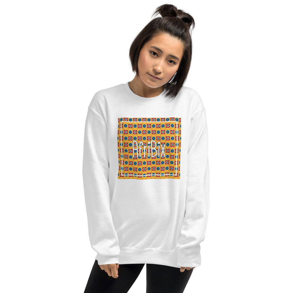 AfrBic Classic Alternate Print Unisex Crew Neck Long Sleeve Pullover Sweatshirt