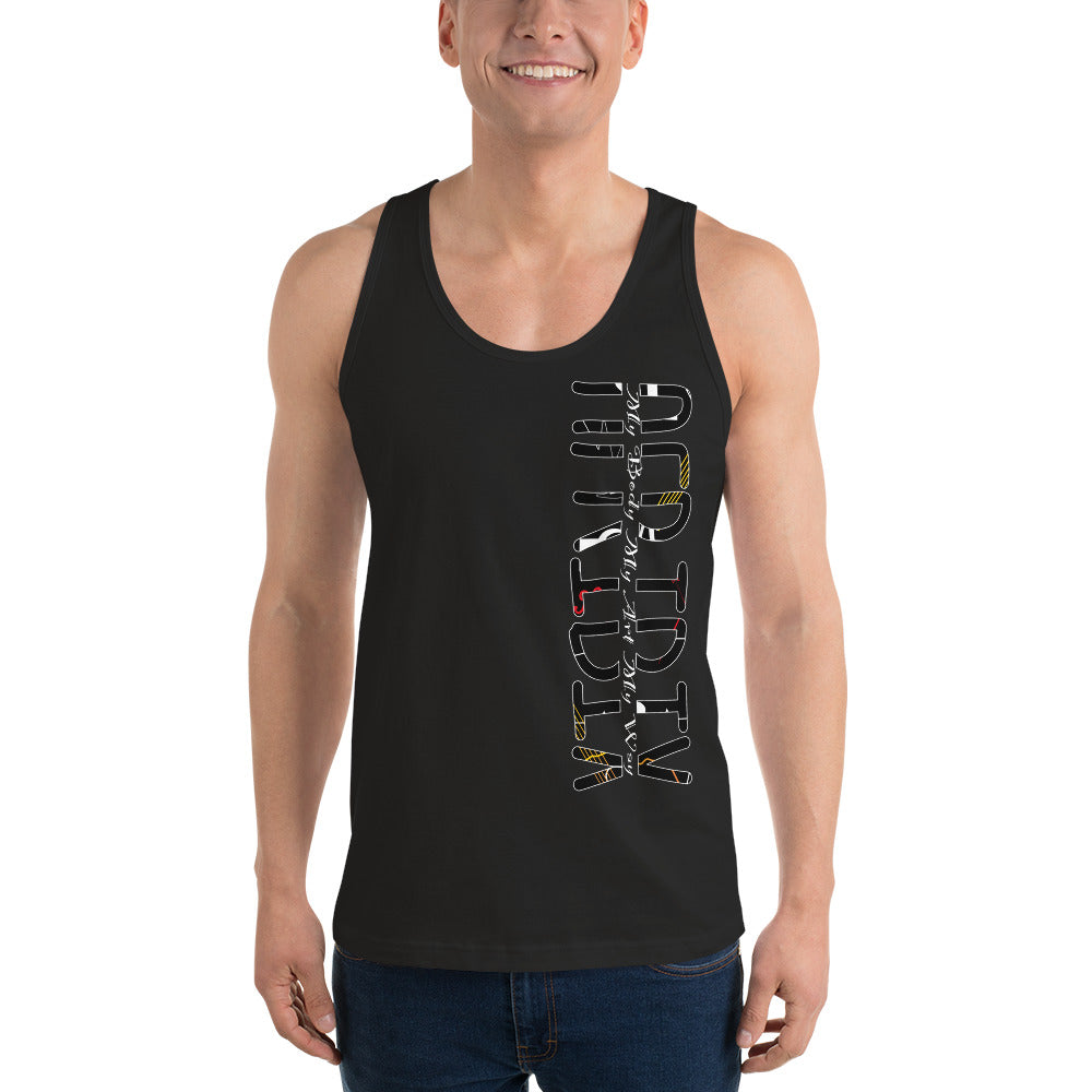 Linear Print Classic tank top (unisex)