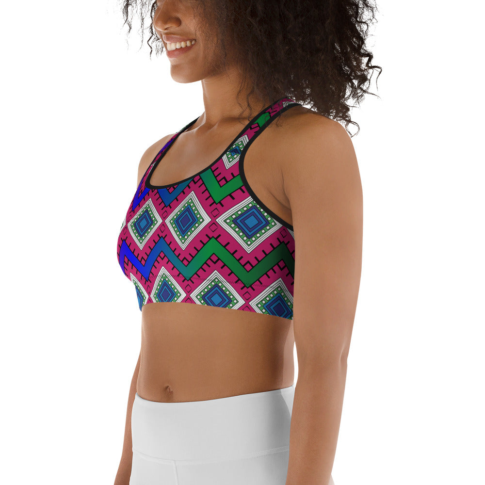 Quad Print Sports bra