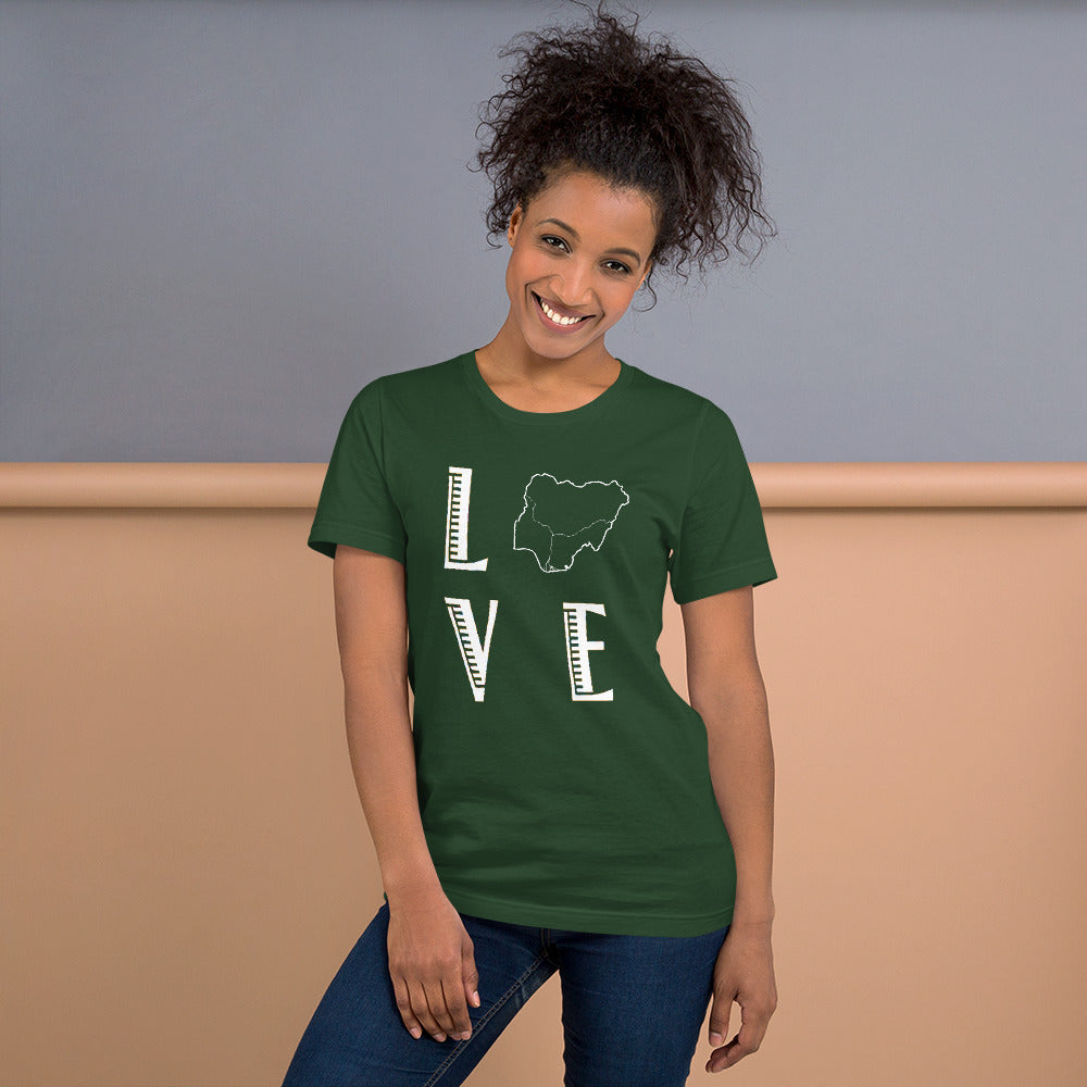 I LoVe Naija Short-Sleeve Unisex T-Shirt