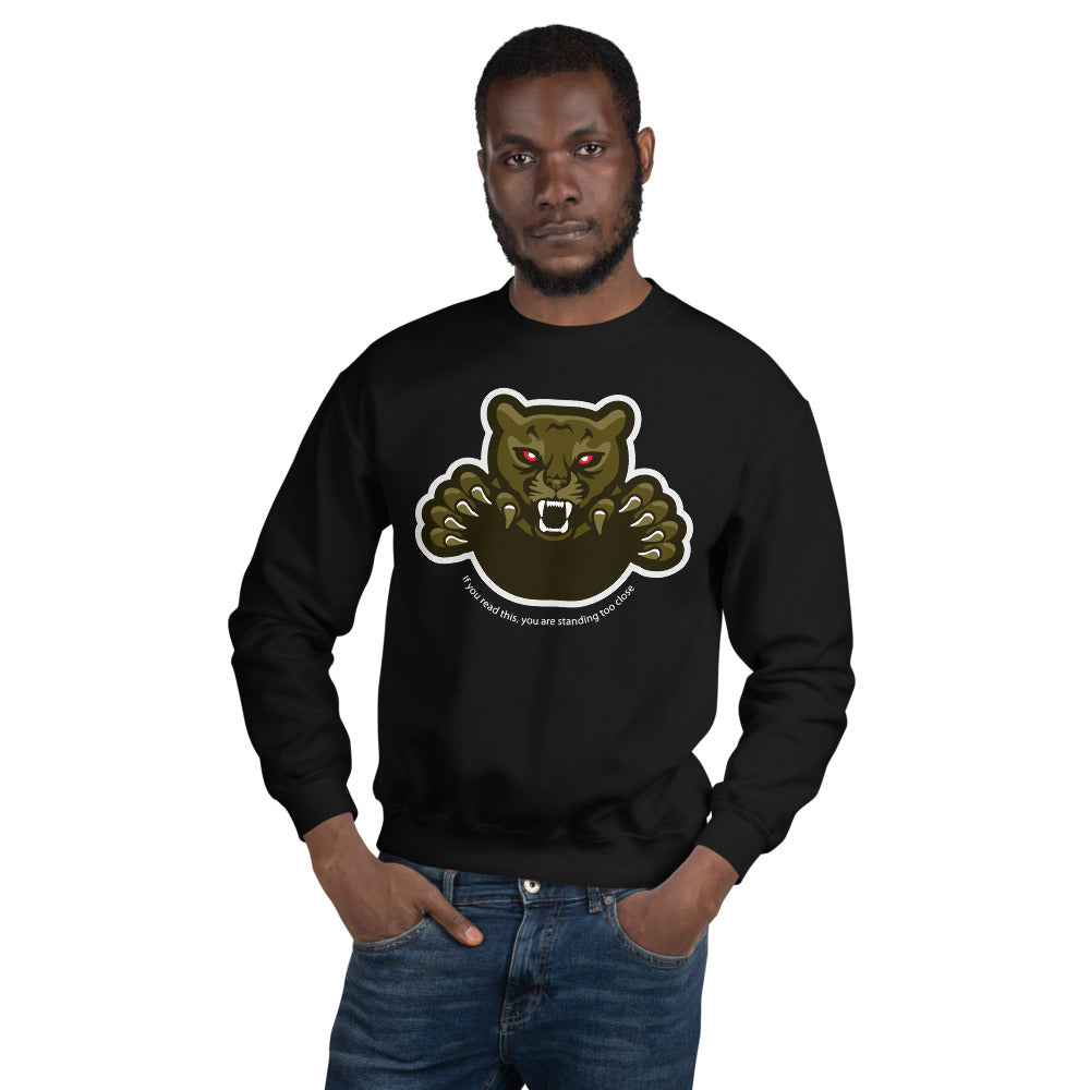 'Physical Distancing' Graphic Panther Comfortable Unisex Sweatshirt