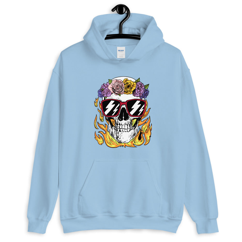 Calm and Collected Graphic Skull Comfortable Unisex Hoodie