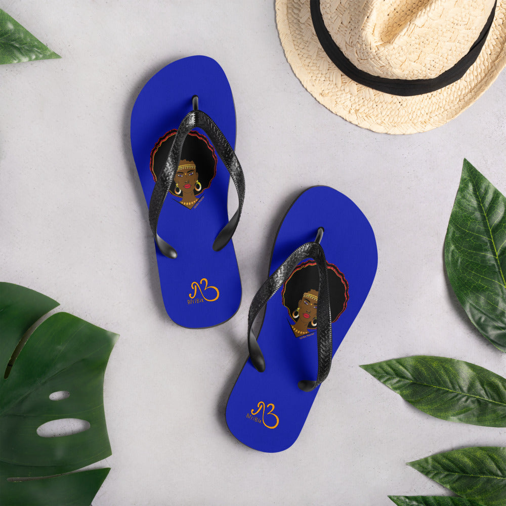 AfriBix Warrior Flip-Flops - Blue
