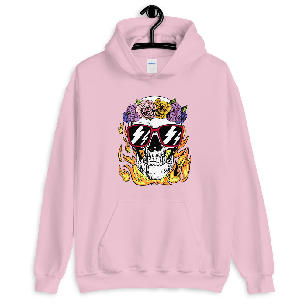 Calm and Collected Graphic Skull Comfortable Unisex Hoodie