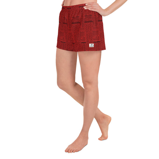 Tribal Print Women's Athletic Short Shorts