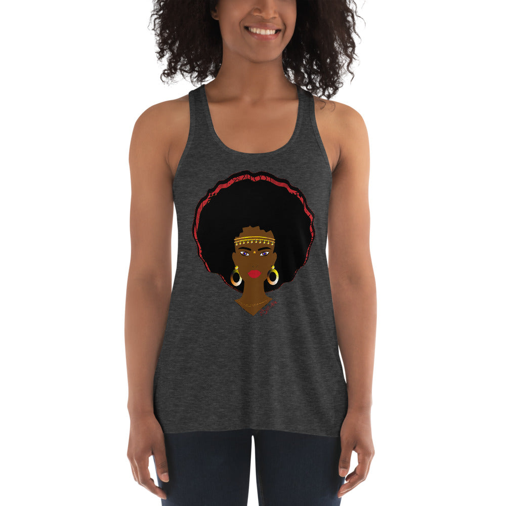 AfriBix Warrior Women's Flowy Racerback Tank