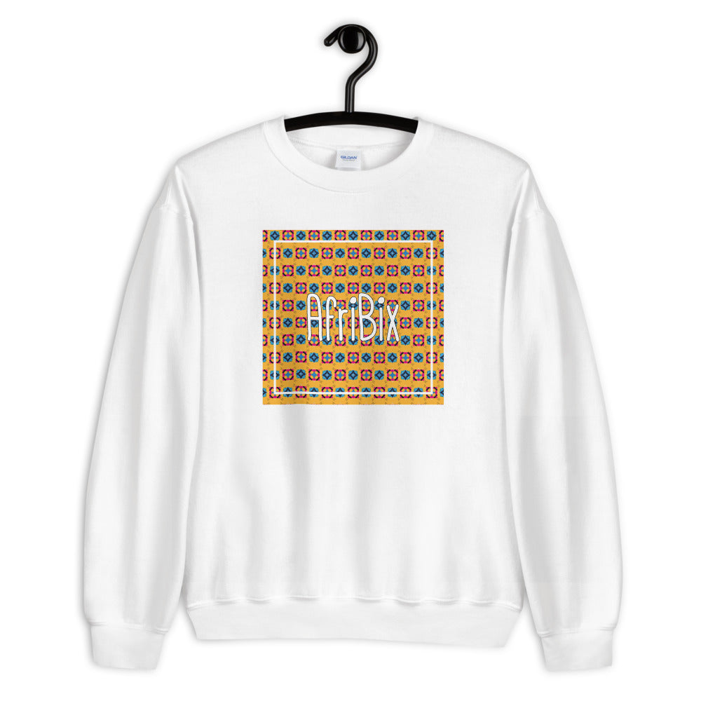 AfrBic Classic Alternate Print Unisex Crew Neck Long Sleeve Pullover Sweatshirt