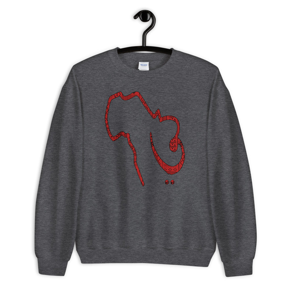 Sounds of Africa Unisex Crew Neck Long Sleeve Pullover Sweatshirt