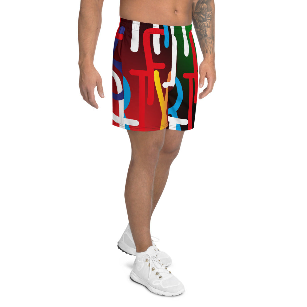AfriBix Collage Men's Athletic Shorts