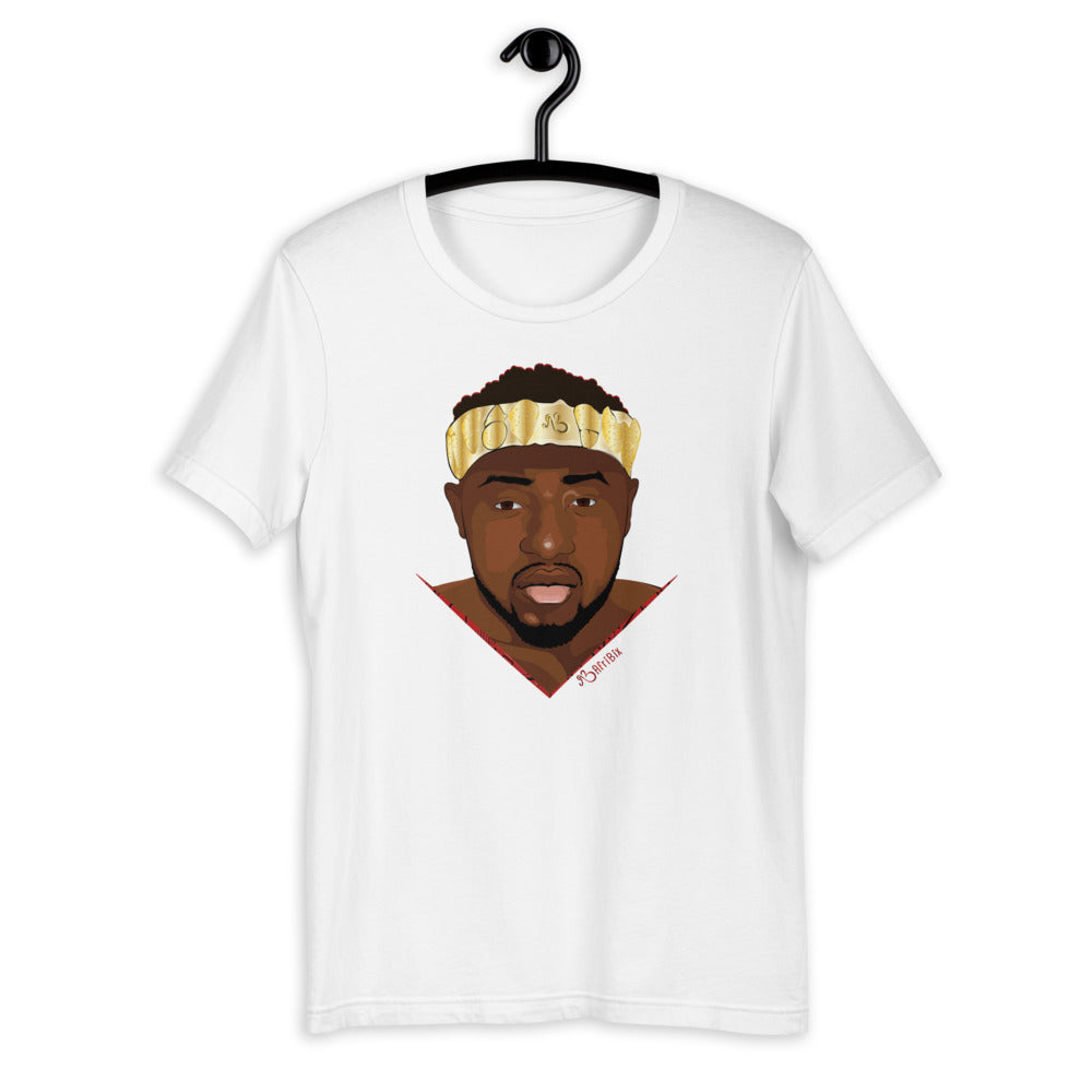 AfriBix Warrior African King Portrait Short-Sleeve Unisex T-Shirt