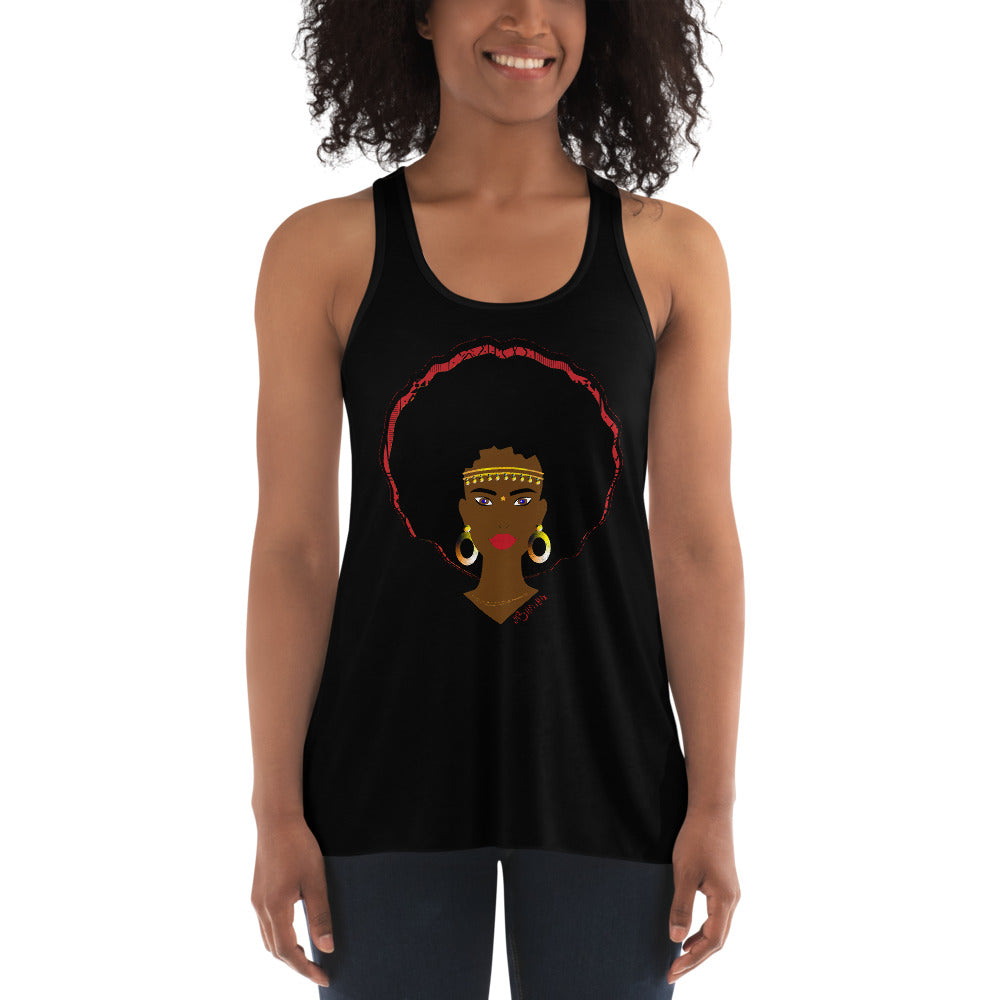 AfriBix Warrior Women's Flowy Racerback Tank