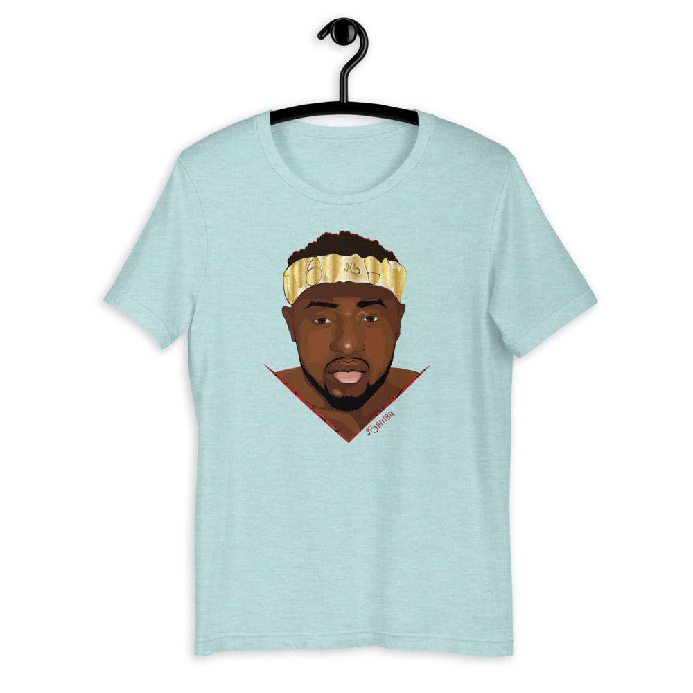 AfriBix Warrior African King Portrait Short-Sleeve Unisex T-Shirt